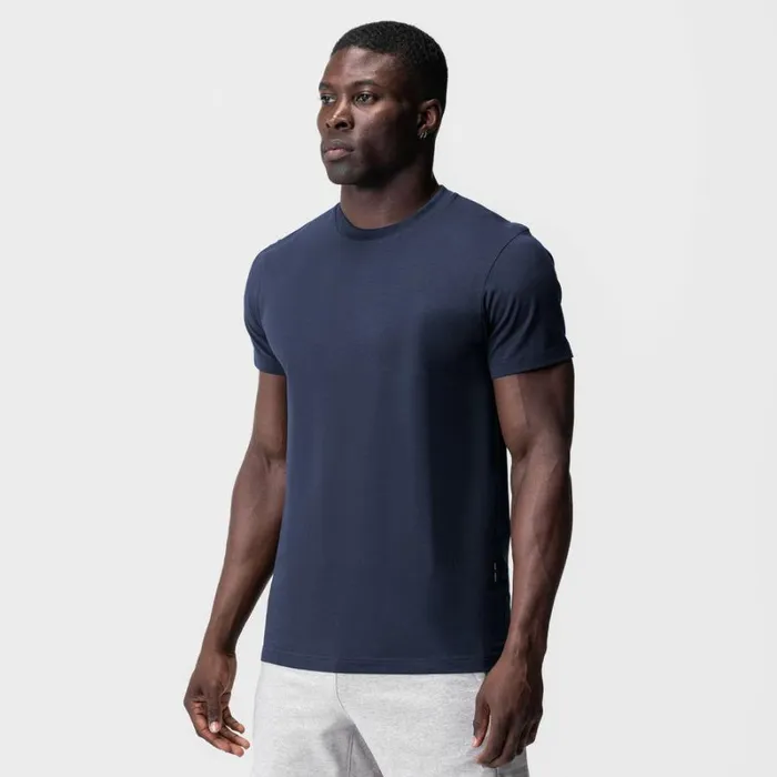 ASRV Short Sleeves Men Supima Essential Tee Navy