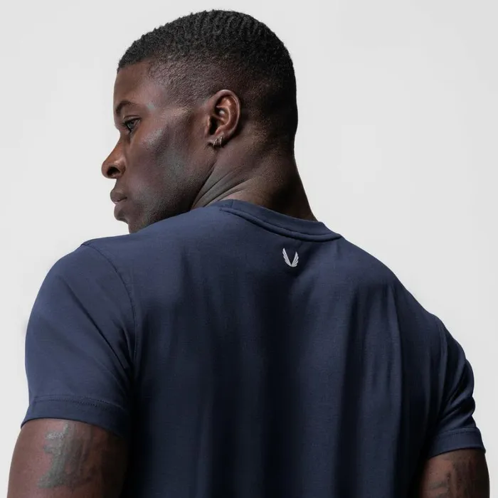 ASRV Short Sleeves Men Supima Essential Tee Navy