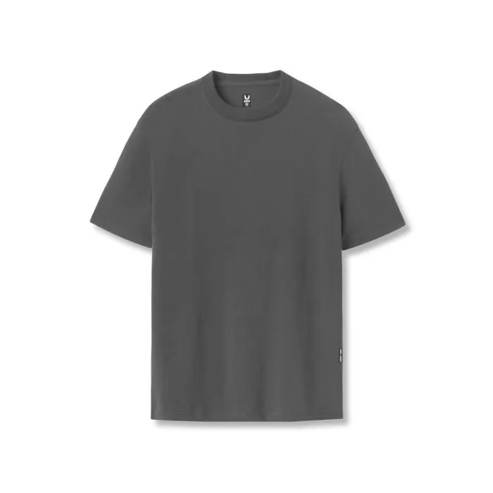 ASRV Short Sleeves Men Supima Essential Tee Space Grey