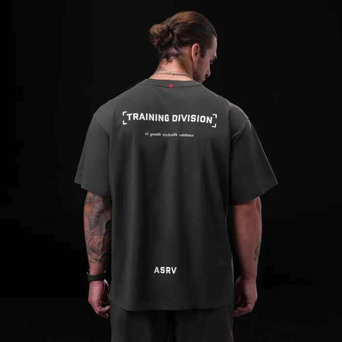 ASRV Short Sleeves Men Tech Essential Relaxed Tee Space Grey 034td034