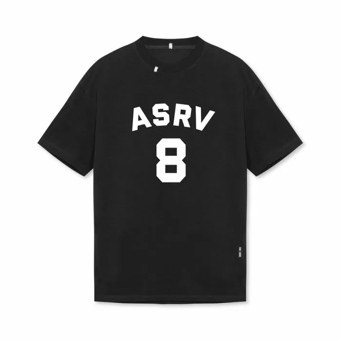 ASRV Short Sleeves Men Technical Essentials Relaxed Tee Black 034asrv 8034