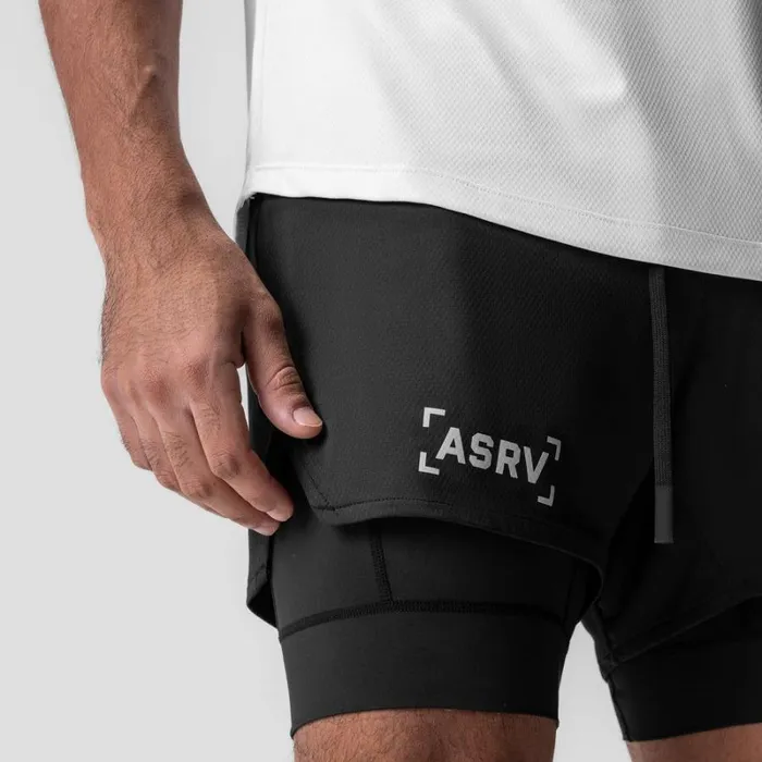 ASRV Shorts Men AeroSilver 5034 Liner Short Black 034bracket034black