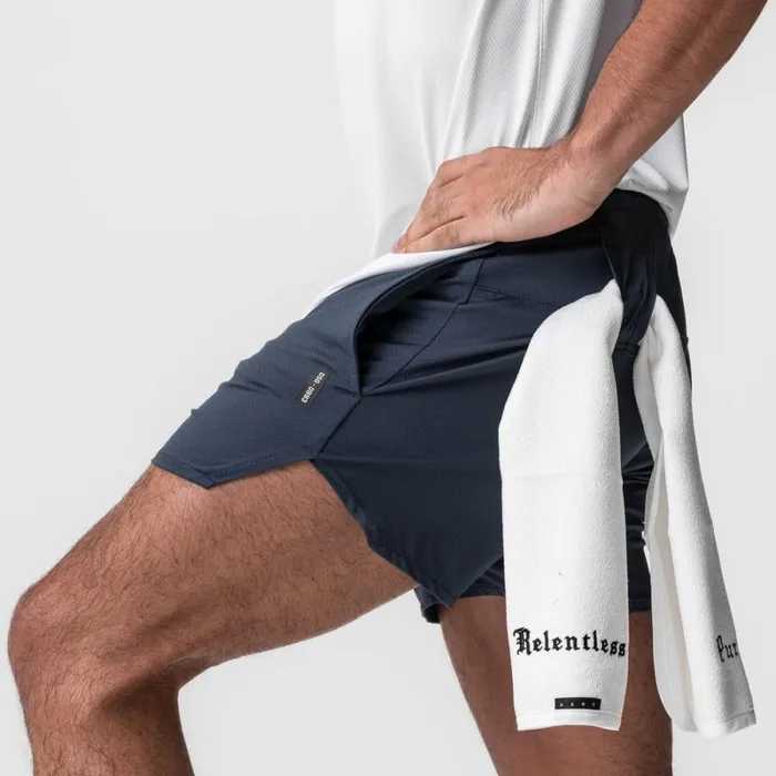 ASRV Shorts Men AeroSilver 5034 Linerless Short Navy