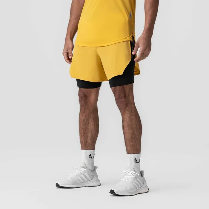 ASRV Shorts Men Aerotex Hybrid Liner Short Amberblack
