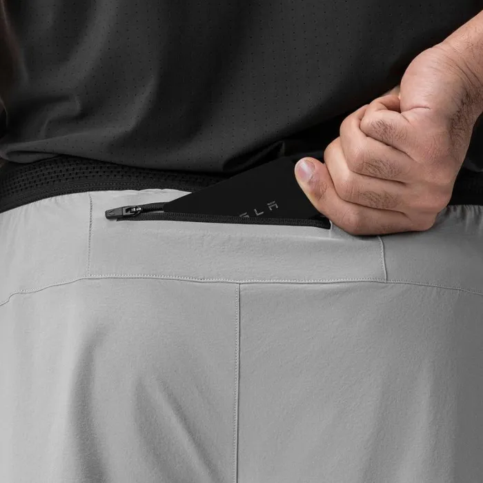 ASRV Shorts Men Aerotex Hybrid Liner Short Slate Greyblack