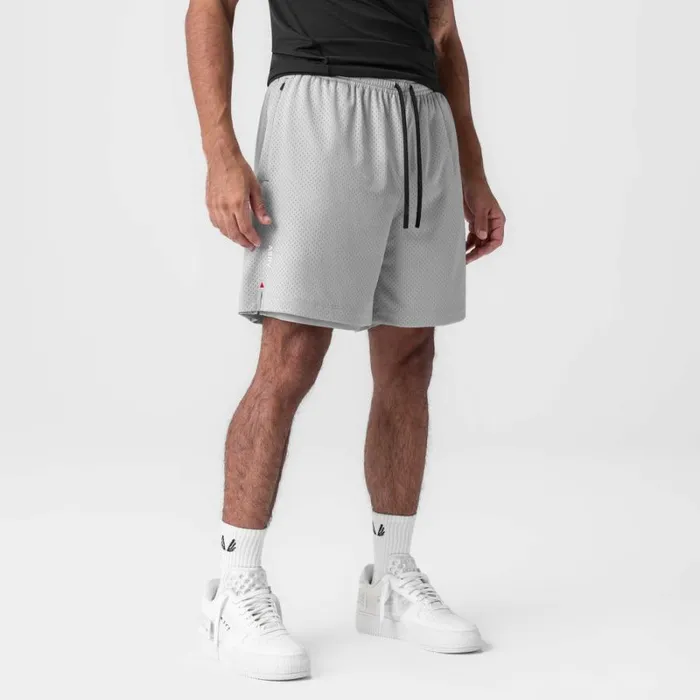 ASRV Shorts Men Reversible 2in1 Short Slate Grey