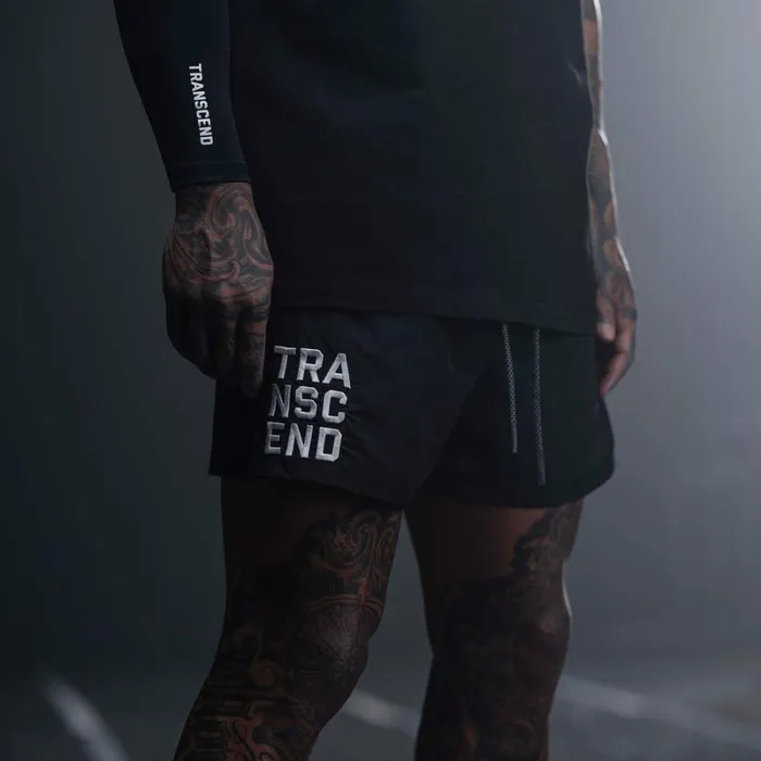 ASRV Shorts Men Vintage 5034 Training Short Black 034transcend034