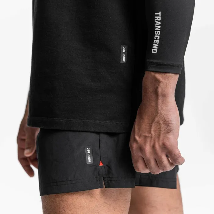 ASRV Shorts Men Vintage 5034 Training Short Black 034transcend034