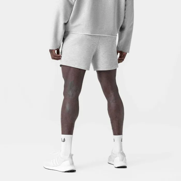 ASRV Shorts Men Waffle Knit Sweat Short Heather Grey