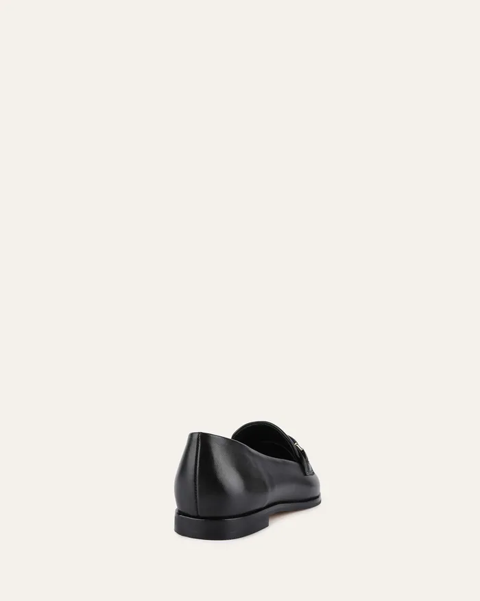 Athena loafers black leather LACE UP and LOAFERS jomercer Women