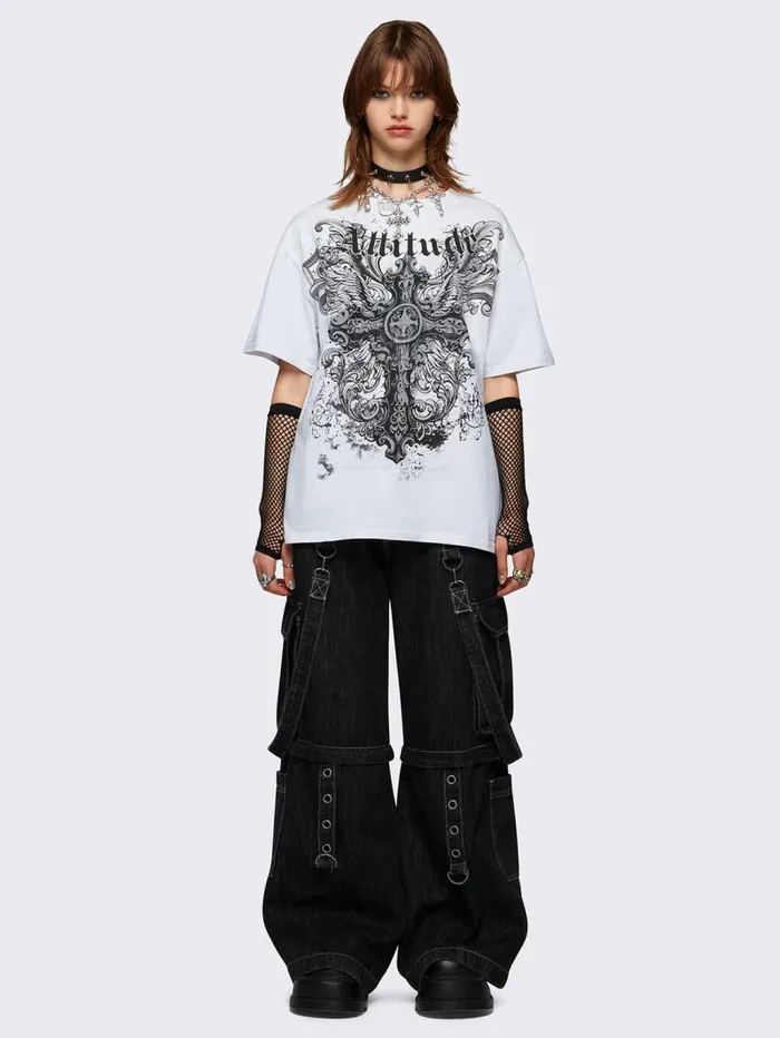 Attitude Wings Graphic TShirt Women Minga London Tops and TShirts