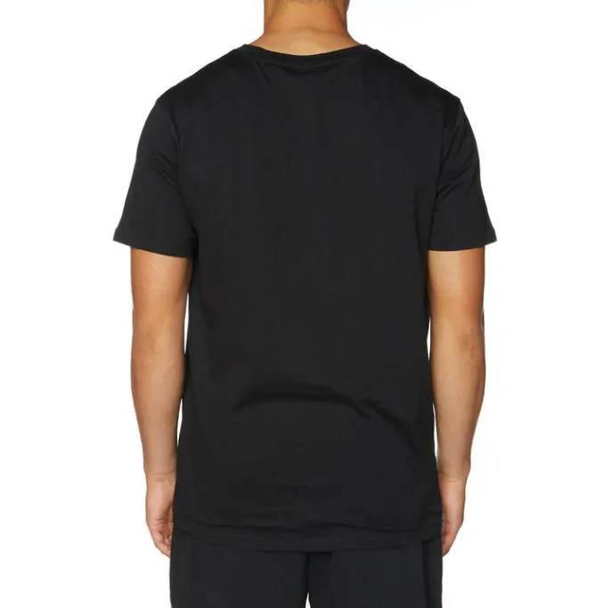 Authentic Freezel TShirt 8211 Black Black Men Kappa TShirts