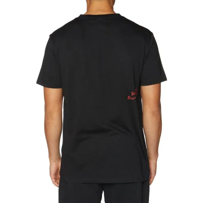 Authentic Recvo TShirt 8211 Black Black Men Kappa TShirts