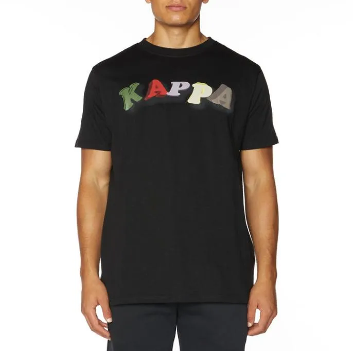 Authentic Wood TShirt 8211 Black Black Men Kappa TShirts