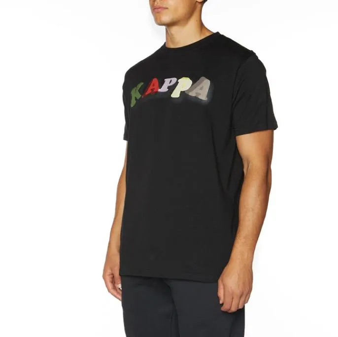 Authentic Wood TShirt 8211 Black Black Men Kappa TShirts