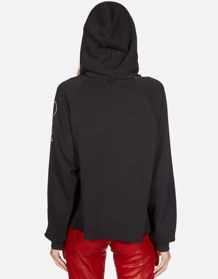 Autumn Happy Skull Flower Onyx Women Lauren Moshi Hoodies