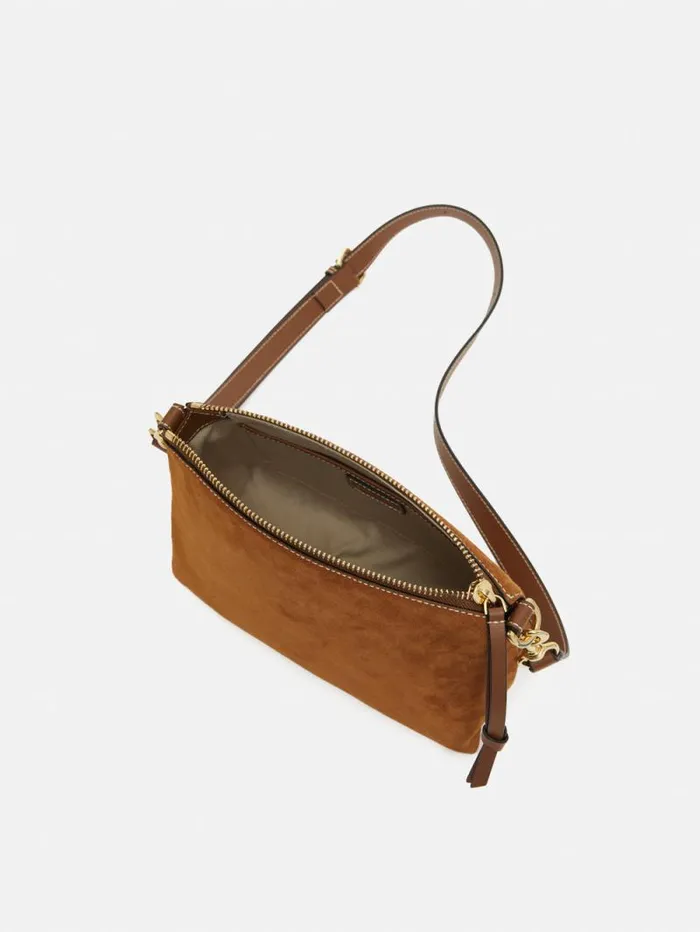 Ava Suede Cross Body Tan Women Jigsaw Wallets and Card Holders