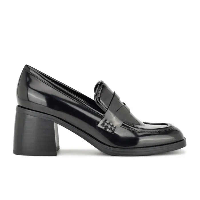 Avalia Heeled Loafers Black Women Nine West Heels