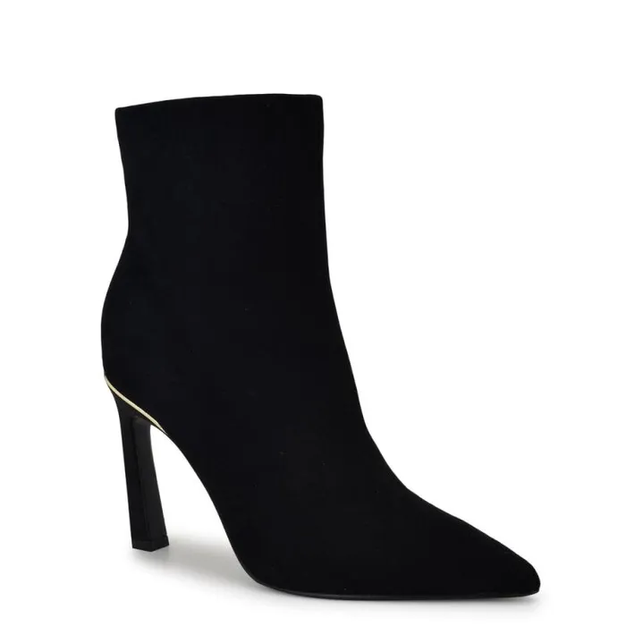 Baey Dress Ankle Booties Black Suede Women Nine West Boots and Booties