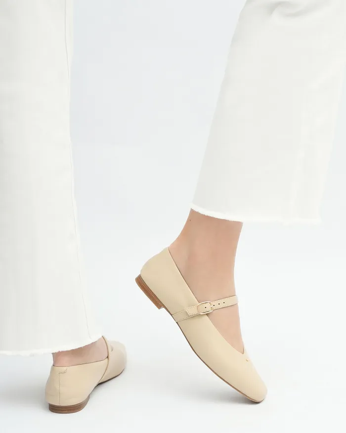 BALLET jomercer Women April casual flats sand leather BALLET jomercer Women April casual flats sand leather