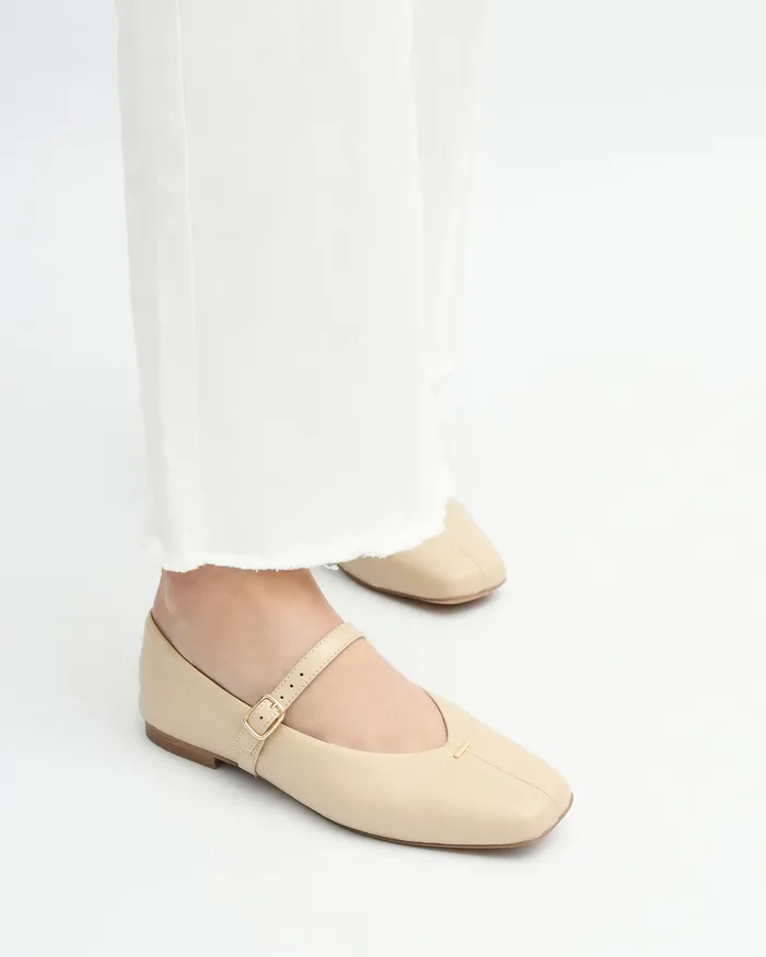 BALLET jomercer Women April casual flats sand leather BALLET jomercer Women April casual flats sand leather