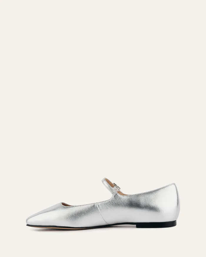 BALLET Women jomercer Serenity casual flats silver leather BALLET Women jomercer Serenity casual flats silver leather
