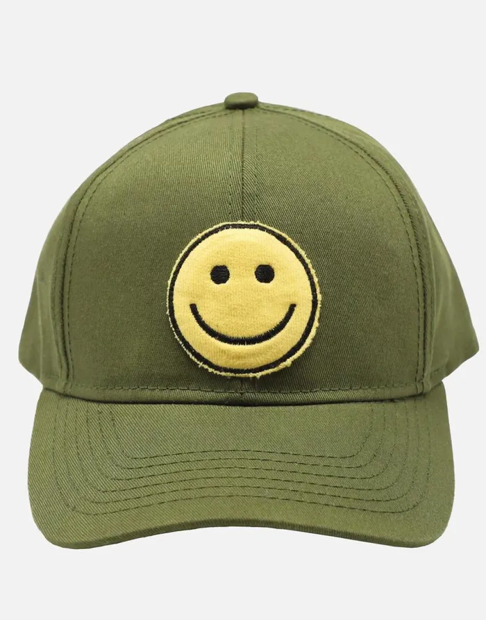 Bay Happyface Patch Military Women Lauren Moshi Hats