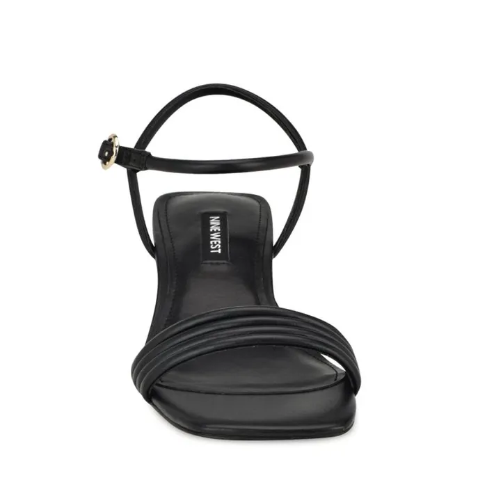 Bernise Block Heel Sandals Black Women Nine West Heels Bernise Block Heel Sandals Black Women Nine West Heels