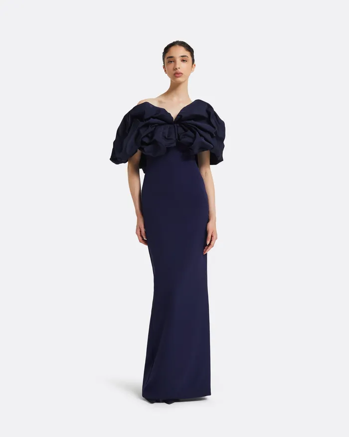 Billie Azurite Blue Long Dress Azurite Blue Dresses Safiyaa Women