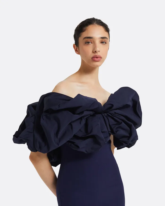 Billie Azurite Blue Long Dress Azurite Blue Dresses Safiyaa Women