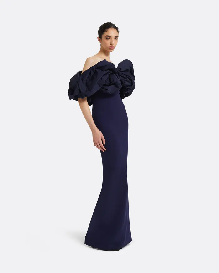 Billie Azurite Blue Long Dress Azurite Blue Dresses Safiyaa Women
