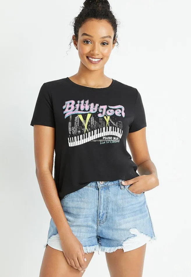 Billy Joel Graphic Tee Women Maurices Tops