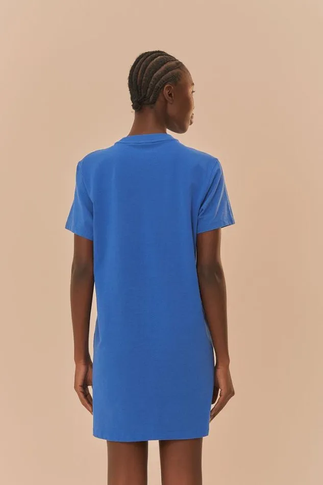 Blue Adidas Farm Rio TShirt Dress Women FARM Rio Mini Dresses