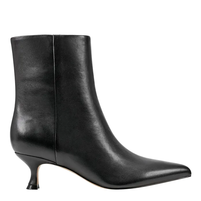 Boots and Booties Marc Fisher Women Iggy Dress Bootie Black Leather