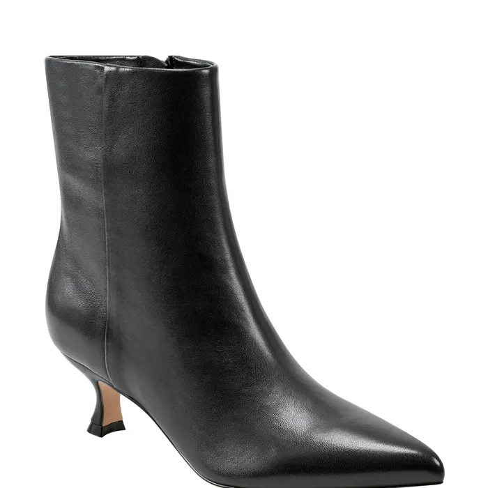 Boots and Booties Marc Fisher Women Iggy Dress Bootie Black Leather