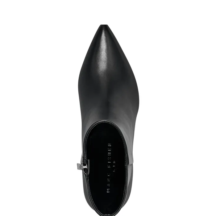 Boots and Booties Marc Fisher Women Iggy Dress Bootie Black Leather
