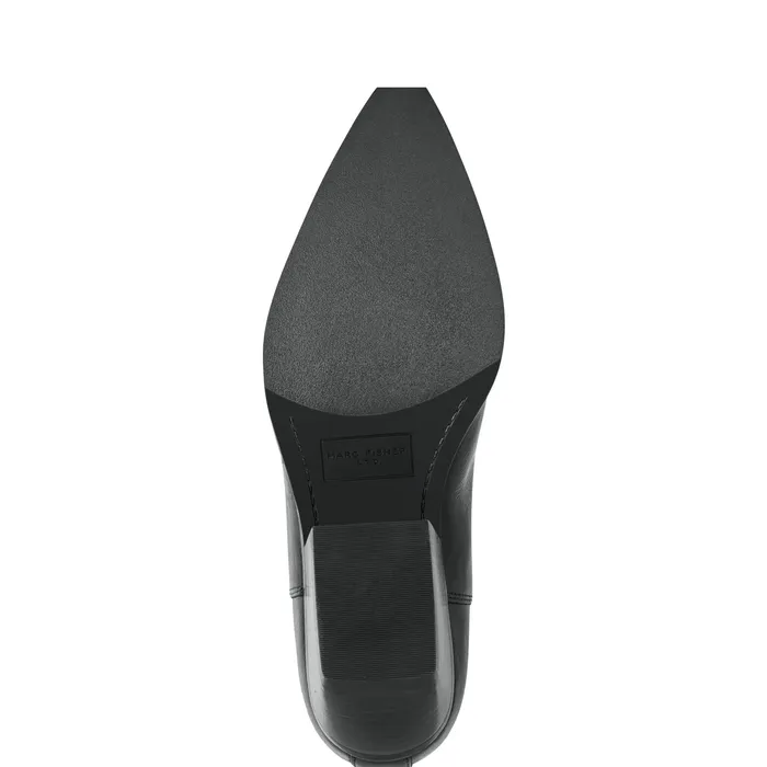 Boots and Booties Pryce Western Bootie Black Leather 8211 Marc Fisher Women