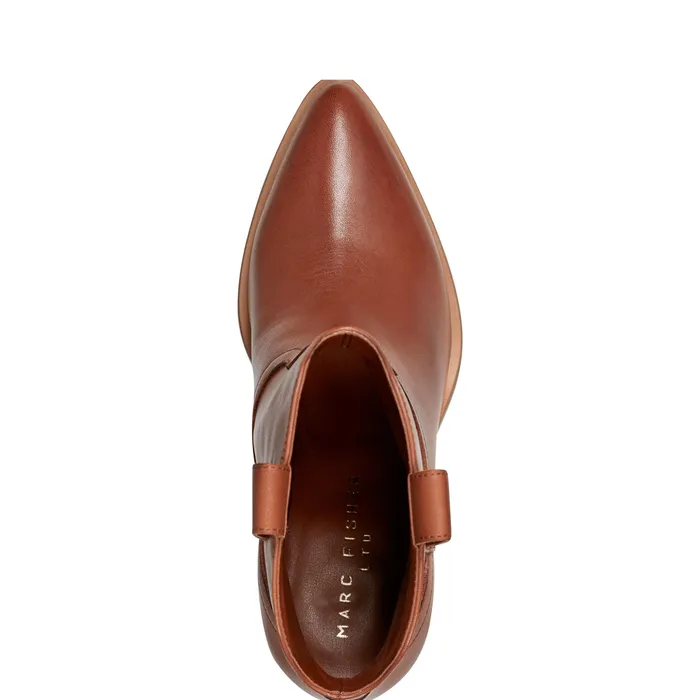 Boots and Booties Women Marlie Western Bootie Natural Leather Marc Fisher