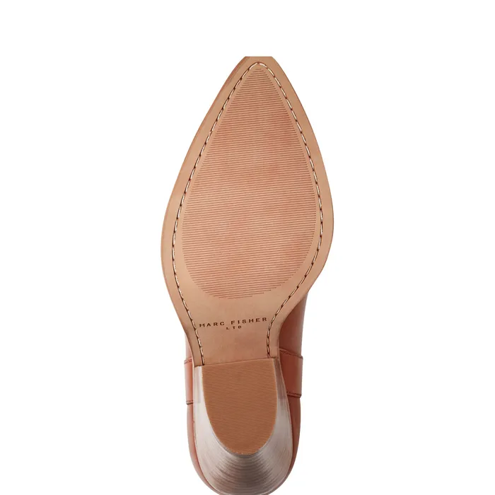 Boots and Booties Women Marlie Western Bootie Natural Leather Marc Fisher