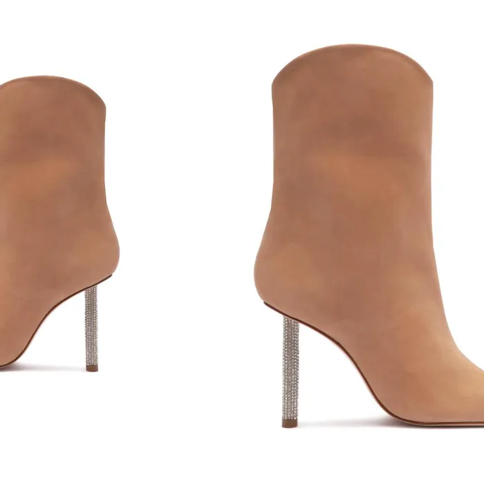 Boots Marjorie Nubuck Bootie True Beige Schutz Shoes Booties