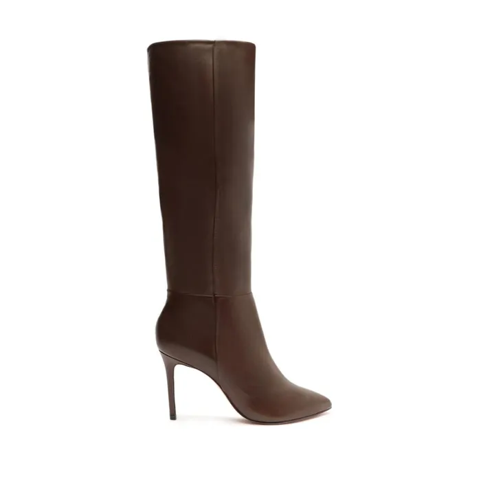 Boots Mikki Up Leather Boot Dark Chocolate Schutz Shoes Boots