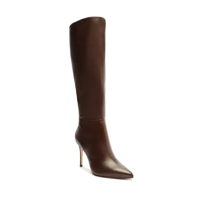 Boots Mikki Up Leather Boot Dark Chocolate Schutz Shoes Boots