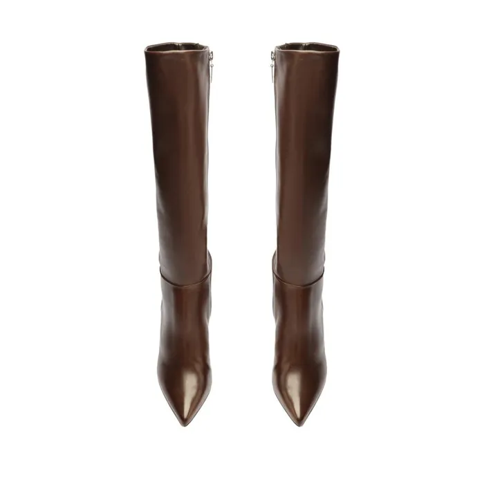 Boots Mikki Up Leather Boot Dark Chocolate Schutz Shoes Boots