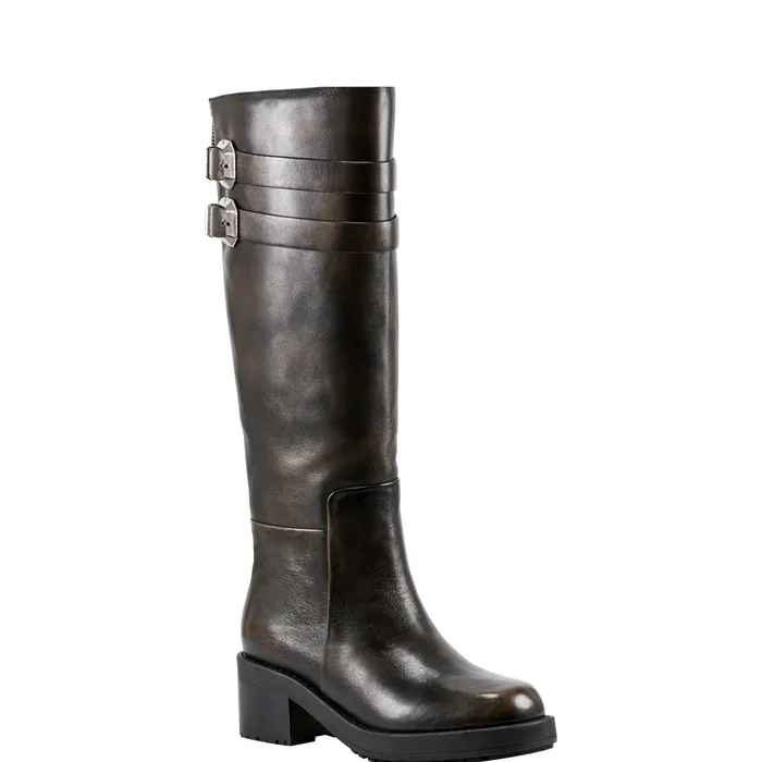 Boots Women Dariya Casual Boot Dark Brown Leather Marc Fisher