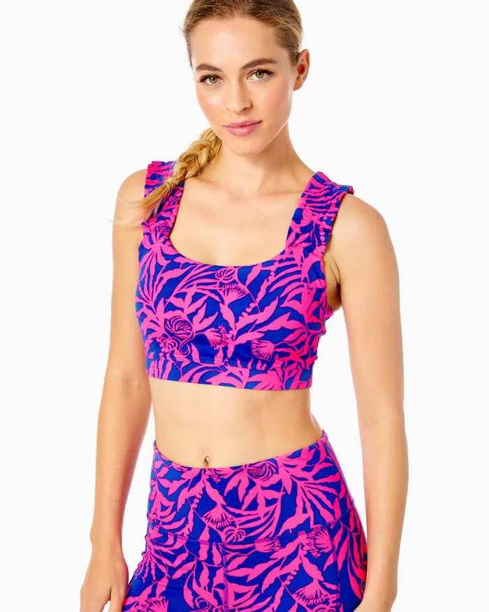 Bottoms WomenHome and Gifts Lilly Pulitzer UPF 50 Luxletic 24034 Weekender HighRise Midi Legging Pink Grenadine Flocking To Paradise Bottoms WomenHome and Gifts Lilly Pulitzer UPF 50 Luxletic 24034 Weekender HighRise Midi Legging Pink Grenadine Flocking To Paradise