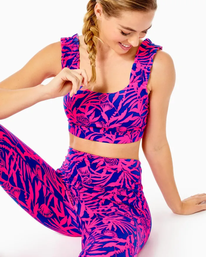 Bottoms WomenHome and Gifts Lilly Pulitzer UPF 50 Luxletic 24034 Weekender HighRise Midi Legging Pink Grenadine Flocking To Paradise Bottoms WomenHome and Gifts Lilly Pulitzer UPF 50 Luxletic 24034 Weekender HighRise Midi Legging Pink Grenadine Flocking To Paradise