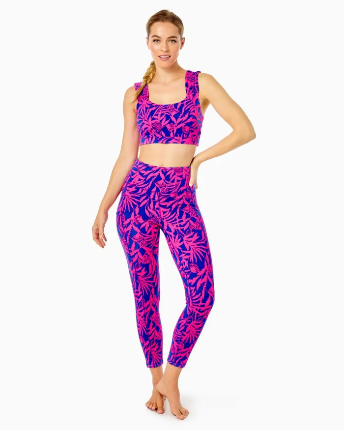 Bottoms WomenHome and Gifts Lilly Pulitzer UPF 50 Luxletic 24034 Weekender HighRise Midi Legging Pink Grenadine Flocking To Paradise Bottoms WomenHome and Gifts Lilly Pulitzer UPF 50 Luxletic 24034 Weekender HighRise Midi Legging Pink Grenadine Flocking To Paradise