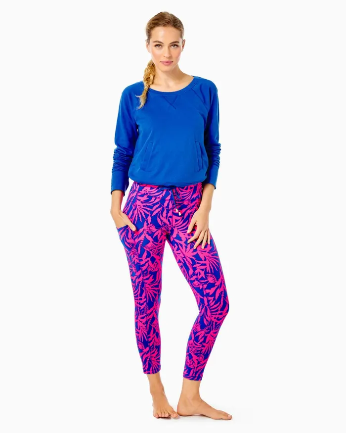 Bottoms WomenHome and Gifts Lilly Pulitzer UPF 50 Luxletic 24034 Weekender HighRise Midi Legging Pink Grenadine Flocking To Paradise Bottoms WomenHome and Gifts Lilly Pulitzer UPF 50 Luxletic 24034 Weekender HighRise Midi Legging Pink Grenadine Flocking To Paradise