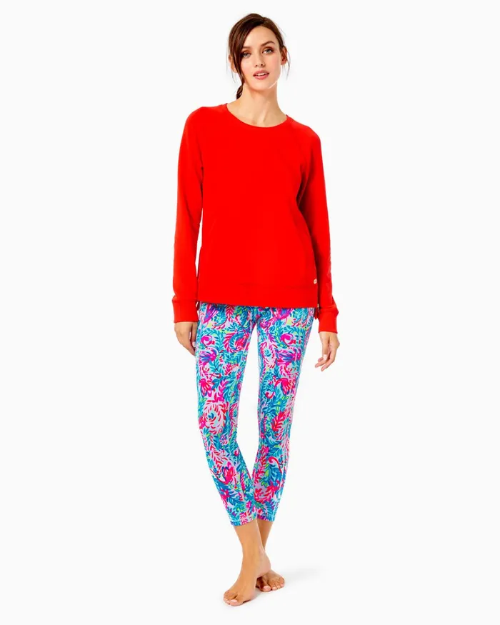 Bottoms WomenHome and Gifts Lilly Pulitzer UPF 50 Luxletic 24034 Weekender HighRise Midi Legging Pink Grenadine Flocking To Paradise Bottoms WomenHome and Gifts Lilly Pulitzer UPF 50 Luxletic 24034 Weekender HighRise Midi Legging Pink Grenadine Flocking To Paradise