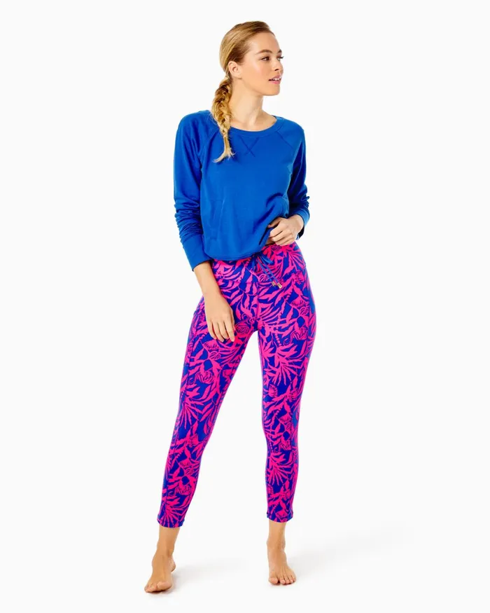 Bottoms WomenHome and Gifts Lilly Pulitzer UPF 50 Luxletic 24034 Weekender HighRise Midi Legging Pink Grenadine Flocking To Paradise Bottoms WomenHome and Gifts Lilly Pulitzer UPF 50 Luxletic 24034 Weekender HighRise Midi Legging Pink Grenadine Flocking To Paradise